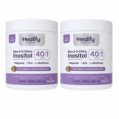 Healify Inositol 40:1 | Fórmula Avanzada para Bienestar Hormonal Femenino