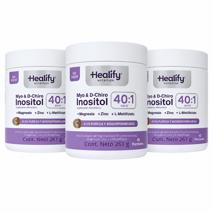 Healify Inositol 40:1 | Fórmula Avanzada para Bienestar Hormonal Femenino